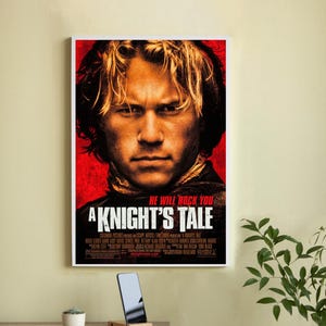 Póster de la película "A Knight's Tale" - Lienzo de alta calidad - Arte mural - Decoración del hogar