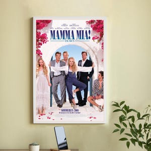 Póster de la película Mamma Mia: póster de película en lienzo de alta calidad: arte de pared, decoración del hogar