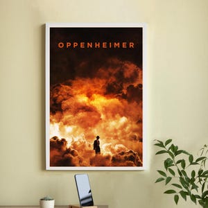 Oppenheimer Movie Poster-High Quality Canvas Movie Poster - Wall Art-Home Decor