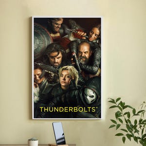 Póster de la película Thunderbolts (2025) - Lienzo de alta calidad - Arte mural - Decoración del hogar