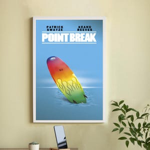 Point Break Movie Poster-High Quality Canvas Movie Poster - Wall Art-Home Decor