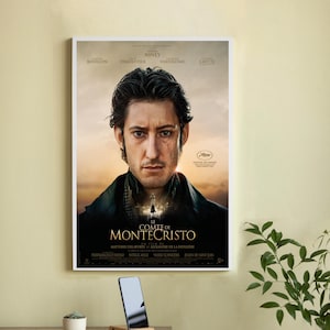 Pôster do filme Le Comte de Monte-Cristo - Pôster de filme em tela de alta qualidade - Arte de parede - Decoração para casa