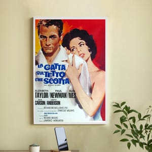 Cat on a Hot Tin Roof Movie Poster-High Quality Canvas Movie Poster - Wall Art-Home Decor