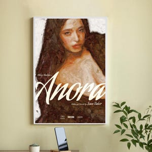 Póster de la película Anora: póster de película en lienzo de alta calidad: arte de pared, decoración del hogar