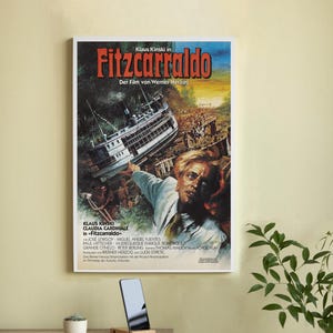 Póster de la película Fitzcarraldo: póster de película en lienzo de alta calidad: arte de pared, decoración del hogar
