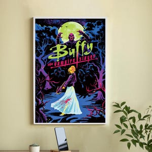 Buffy The Vampire Slayer Movie Poster-High Quality Canvas Movie Poster - Wall Art-Home Decor