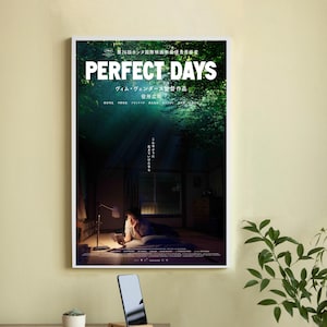 Póster de la película "Días Perfectos" - Lienzo de alta calidad - Arte mural - Decoración del hogar