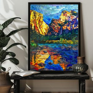 Stained Glass National Park Jigsaw Puzzle Nature Lover Gift Puzzles Art 200，300，500,1000 Travel Gift Hiking National Park Wall Art