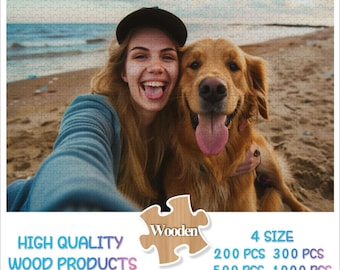 Custom Jigsaw Puzzle from Photo，Personalized Puzzles Picture Puzzle 200/300/500/1000 Pieces Photo Puzzle，Christmas Gift，Anniversary Gift