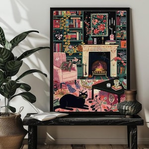 Whimsical Cat Jigsaw Puzzle，200/300/500/1000 Wood Black and White Cat Puzzles，Cat Lover Gift，Cute Tuxedo Cat Wall Art Colorful Tuxedo Cat