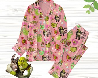 Shrek pajamas for adults sale