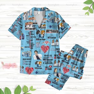 Grey s Anatomy Pajamas Etsy UK
