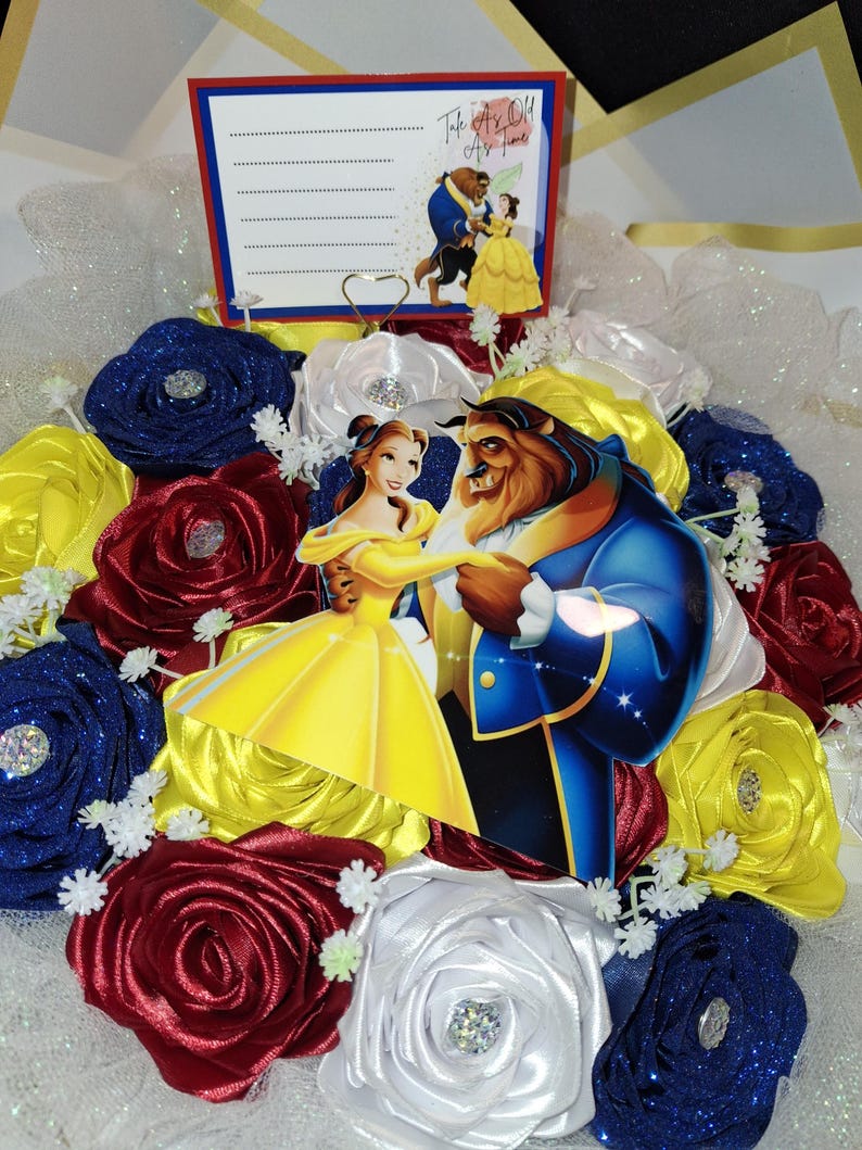 Beast Ribbon Beauty and the Beast Themed Handmade Personalised Silk Ribbon Eternal ...