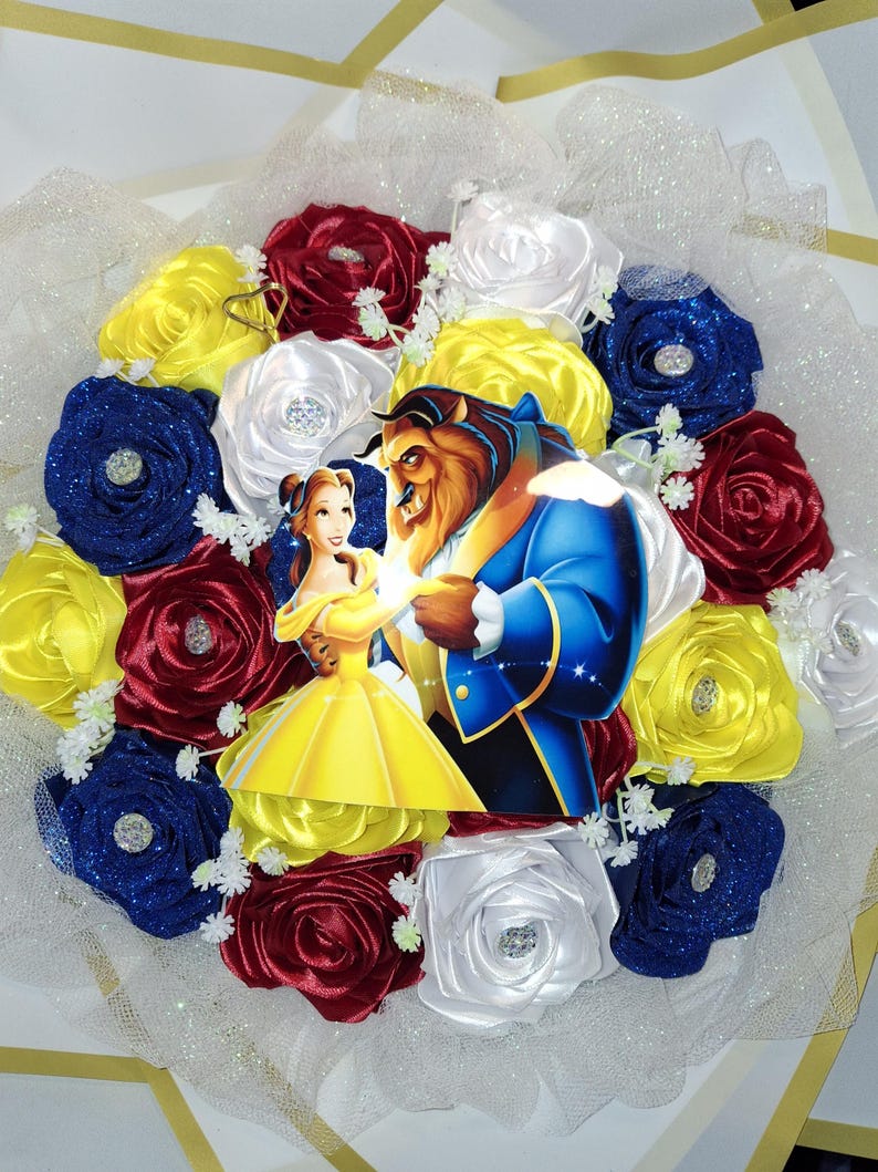 Beast Ribbon Beauty and the Beast Themed Handmade Personalised Silk Ribbon Eternal ...