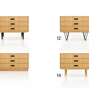 Enfilade, commode, commode et crédence Mid-Century en placage de chêne Livlo D-P02 image 2