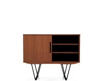 Mid Century Sideboard Kommode Anrichte aus Eichenholz - Teak Farbe - Livlo T-S17