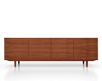 Mid Century Sideboard, Kommode, Anrichte aus Eiche Furnier - Teak Farbe - Livlo T-S08