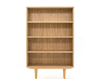 Bookcase, bookshelf made of oak vaneer - Livlo D-R03