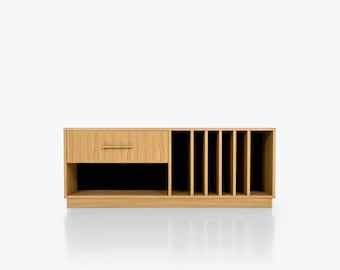 Mid-century sideboard, dresser, commode, credenza made of oak vaneer - Livlo D-S12