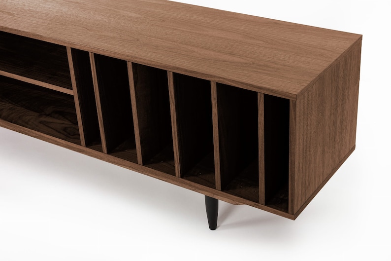 Mid-Century-Sideboard, Kommode, Kommode, Anrichte aus Walnussfurnier Livlo O-S18 Bild 6