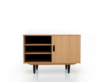 Mid-Century-Sideboard, Kommode, Kommode, Anrichte aus Eichenfurnier – Livlo D-S16