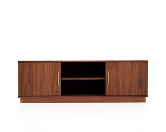 Mid-century sideboard, dresser, commode, credenza made of oak veneer - teak colour - Livlo T-S15