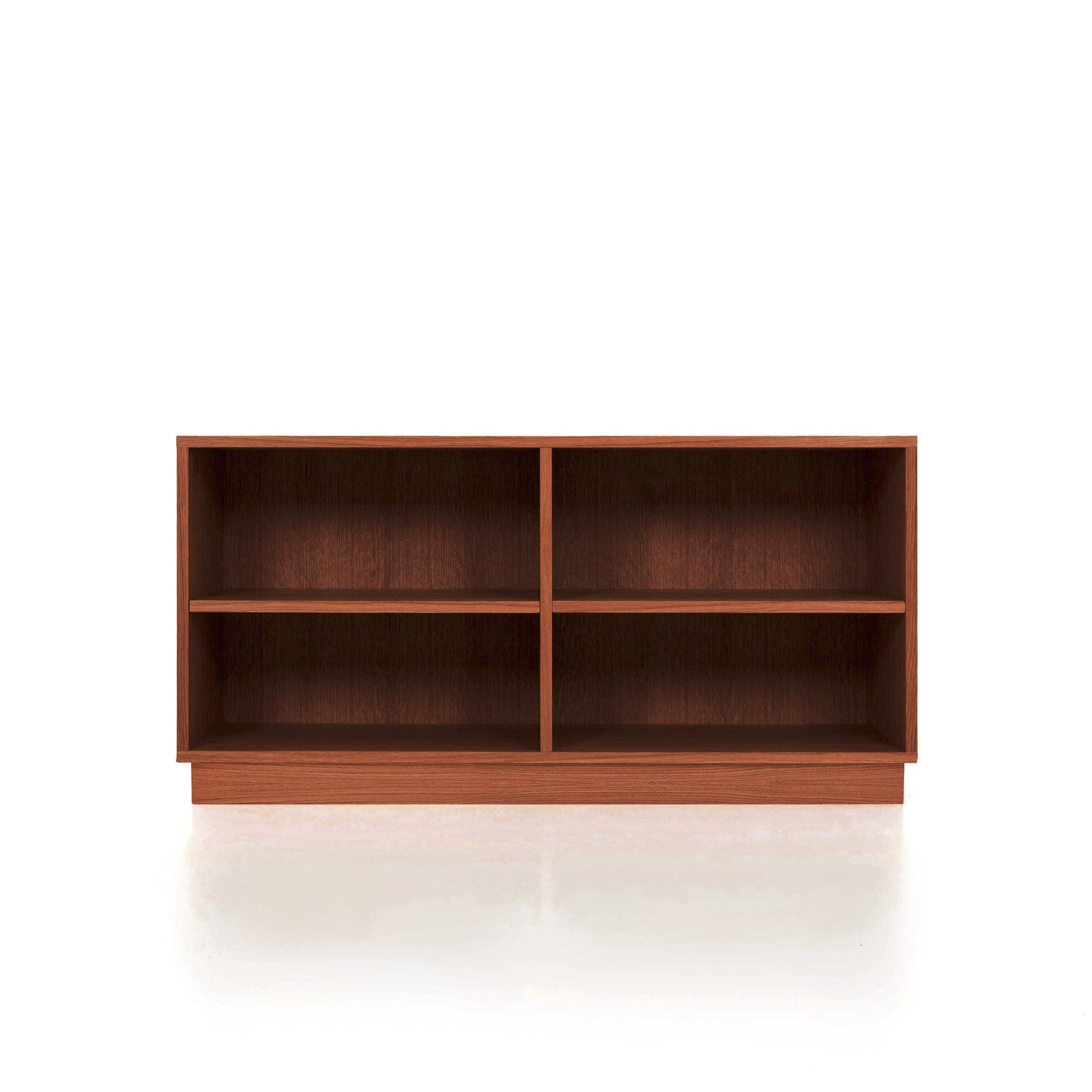 Bibliothèque Large Et Profonde De Style Mid-Century Moderne En Bois Chêne Massif | Taille Personnalisée Livlo T-R01