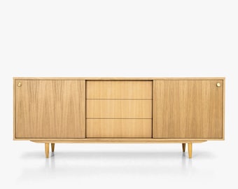 Mid-Century-Sideboard, Kommode, Kommode, Anrichte aus Eichenfurnier – Livlo D-S05