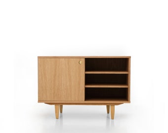 Mid-century sideboard, dresser, commode, credenza made of oak vaneer - Livlo D-S17