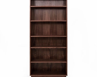 Bookcase, bookshelf made of walnut vaneer - Livlo O-R06