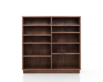 Bookcase, bookshelf made of walnut vaneer - Livlo O-R02