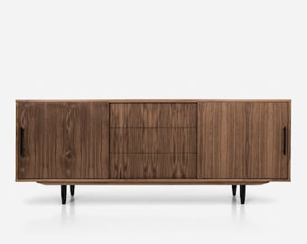 Mid-Century Sideboard, Kommode, Sideboard aus Nussbaum Vaneer - Livlo OS05