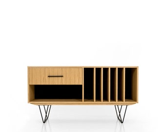 Mid-century sideboard, dresser, commode, credenza made of oak vaneer - Livlo D-S12