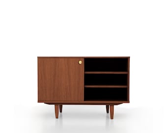Mid-century sideboard, dresser, commode, credenza made of oak vaneer - teak colour - Livlo T-S17
