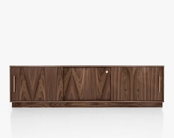 Mid-Century-Sideboard, Kommode, Kommode, Anrichte aus Walnussfurnier – Livlo O-S04