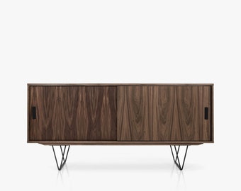 Mid-Century-Sideboard, Kommode, Kommode, Anrichte aus Walnussfurnier – Livlo O-S06