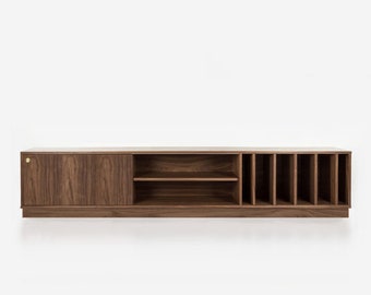 Mid-Century Sideboard, Kommode, Anrichte aus Nussbaum-Vaneer - Livlo O-S18