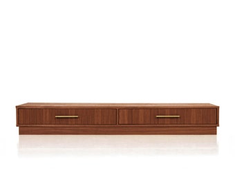 Mid-Century Sideboard, Kommode, Anrichte aus Eichenholz - Farbe Teak - Livlo T-L02