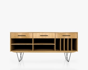 Mid-Century Sideboard, Kommode, Anrichte aus Eichenholz - Livlo D-S07