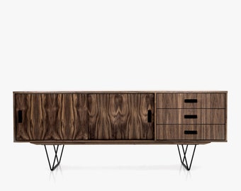 Mid-Century Sideboard, Kommode, Sideboard aus Nussbaum Vaneer - Livlo OS03