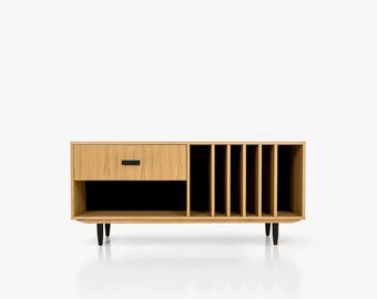 Mid-century sideboard, dresser, commode, credenza made of oak vaneer - Livlo D-S12
