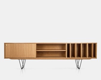 Mid-Century-Sideboard, Kommode, Kommode, Anrichte aus Eichenfurnier – Livlo D-S18