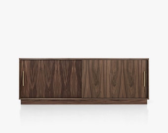 Mid-Century-Sideboard, Kommode, Kommode, Anrichte aus Walnussfurnier – Livlo O-S06