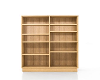 Bookcase, bookshelf made of oak vaneer - Livlo D-R02