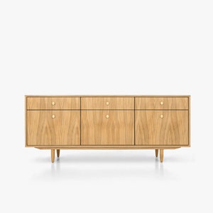 Mid-Century Sideboard, Kommode, Anrichte aus Eichenholz Livlo D-S10 Bild 1