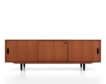 Mid-Century-Sideboard, Kommode, Kommode, Anrichte aus Eichenfurnier – Farbe Teak – Livlo T-S04