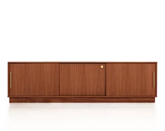 Mid-century sideboard, dresser, commode, credenza made of oak vaneer - teak colour - Livlo T-S04