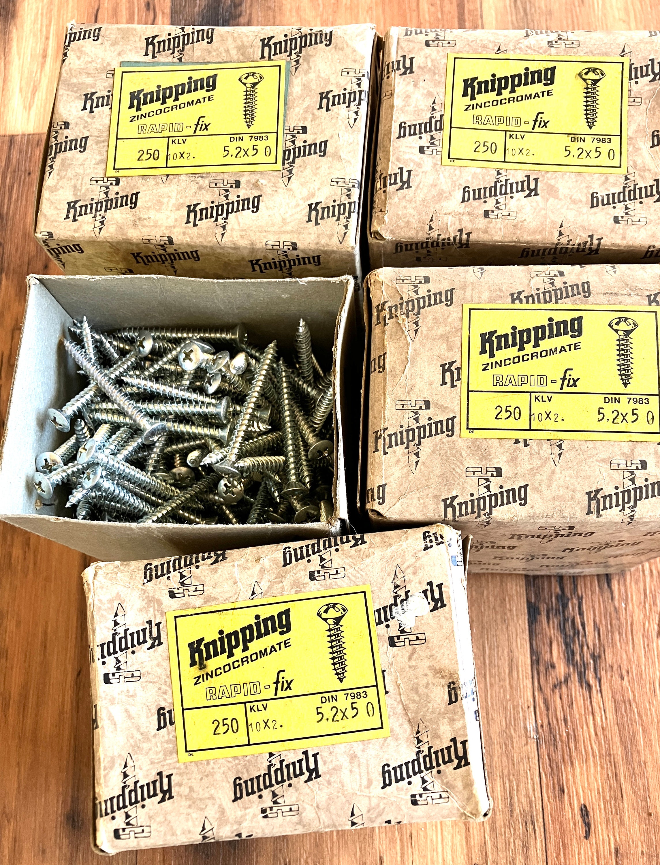 Viti per lamiera, zincate, 5,2 x 50 mm / 250 pz