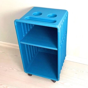 ヴィンテージ IKEA DIDRIK ターコイズ 2002 トロリー - ベッドサイドテーブル / エンドテーブル / ナイトスタンド / 車輪付きバスルーム収納