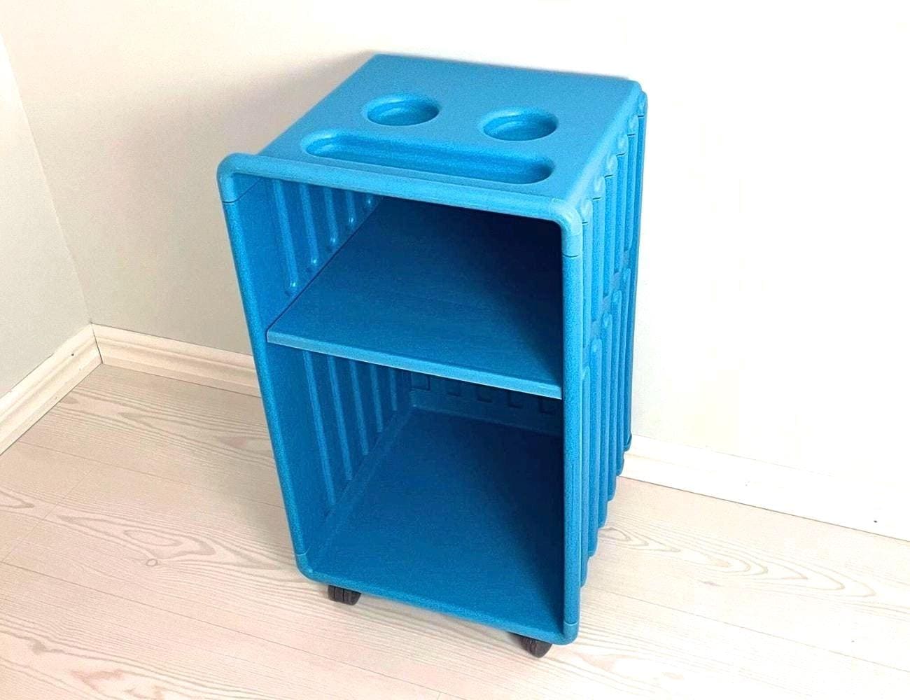Vintage IKEA Didrik Turquoise Trolley: Rolling Bedside Table, 2002